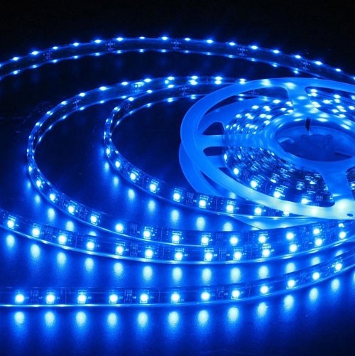 Striscia Led 3528 Colore BLU 300 Led al Metro Bobina 5 Metri Striscia Led 3528 Colore BLU 300 Led al Metro Bobina 5 Metri